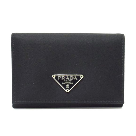 PRADA Card Case Nylon Bag Black - Picture 1 of 5